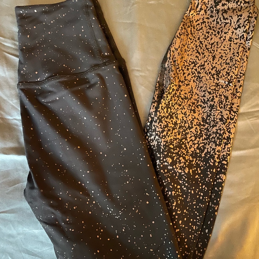 Beyond Yoga Alloy Ombre High Waisted Midi Legging Black/Silver S - Picture 2 of 3